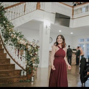 Lulu’s burgundy dress